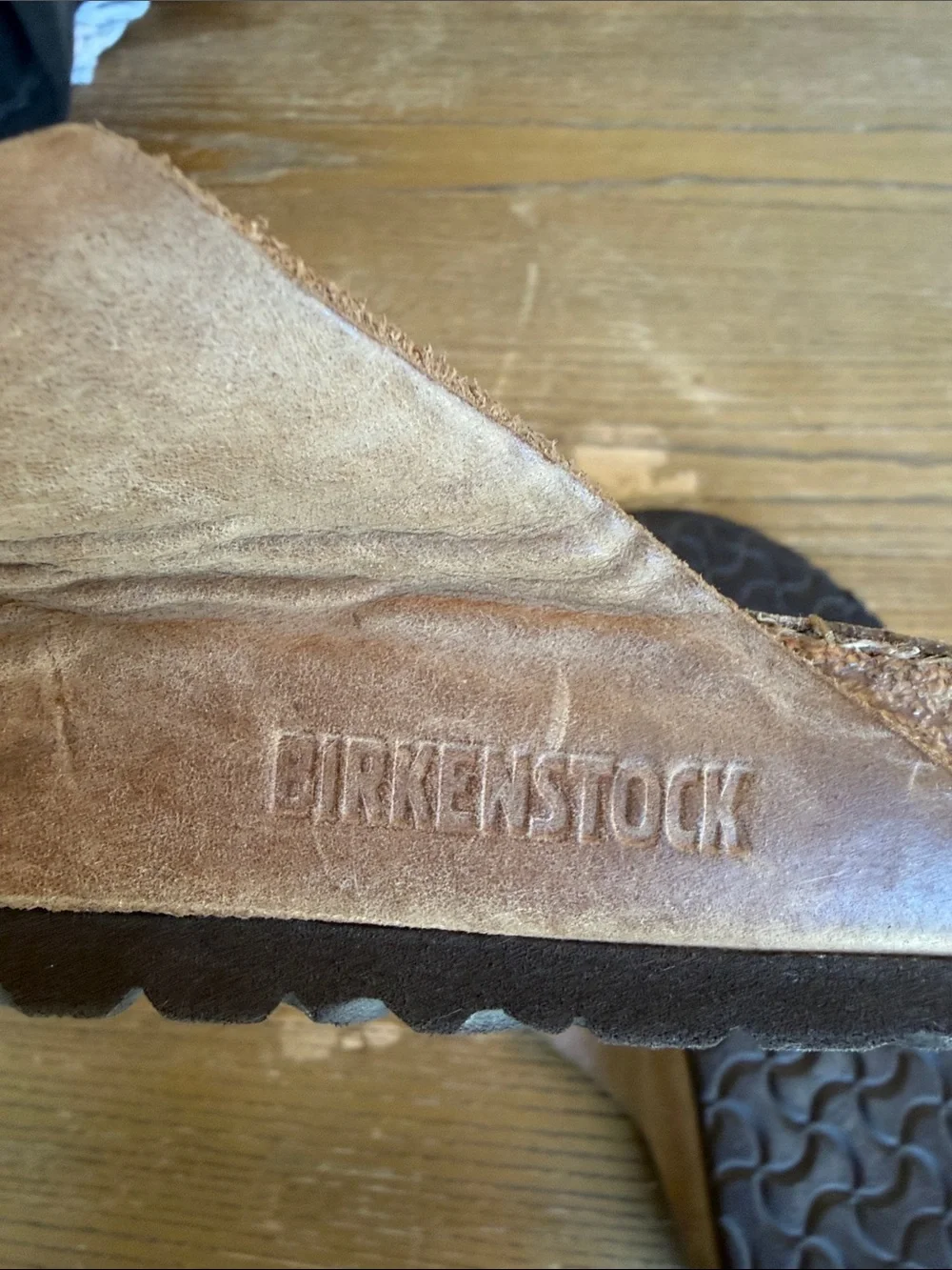 Birkenstock Men's Double Strap Suede Sandals - Tan - Picture 3 of 3
